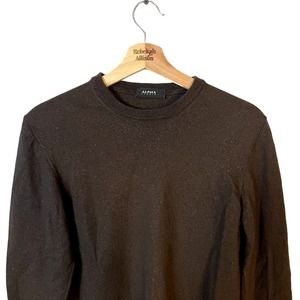 Alpha Studio 100% Wool Brown Knit Sweater Men's Size Medium